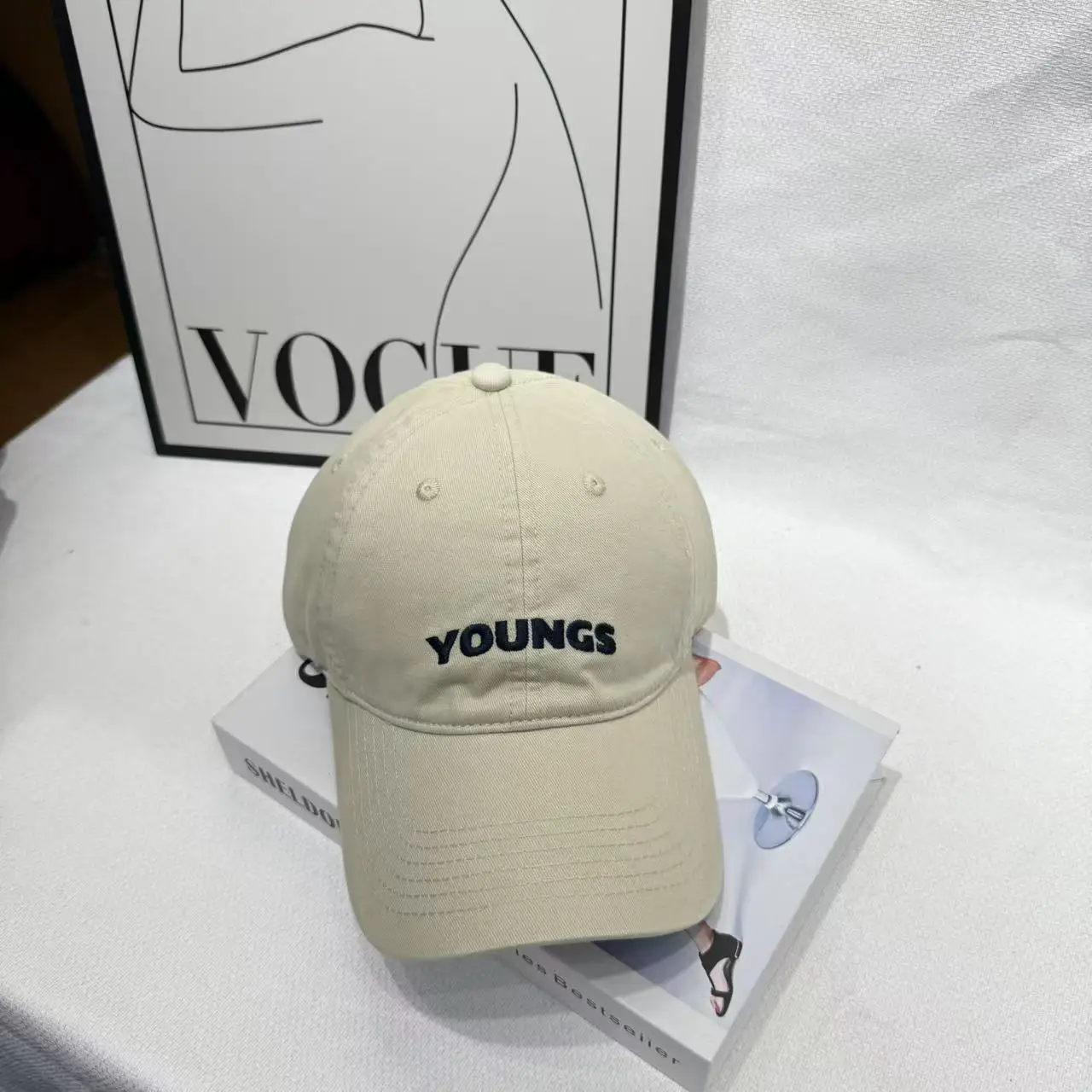 Youngs Letter 3D Embroidered Cap Maroon Early Autumn - Image 7