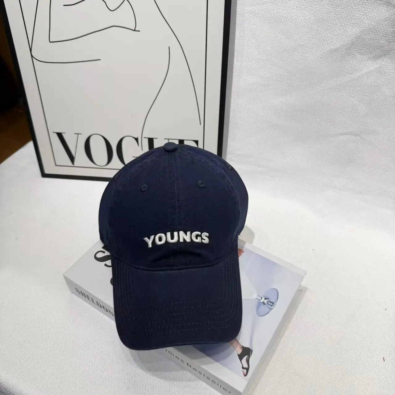 Youngs Letter 3D Embroidered Cap Maroon Early Autumn — feature 2