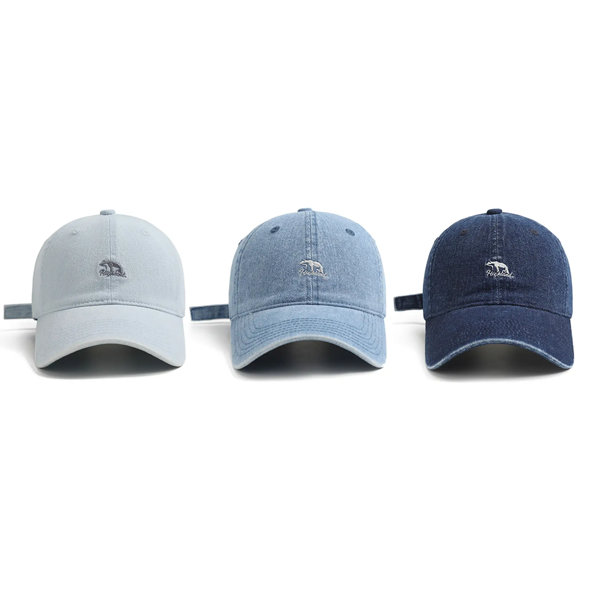 Women Bear Denim Cap 2026 Wide Brim Couple Style - Image 8