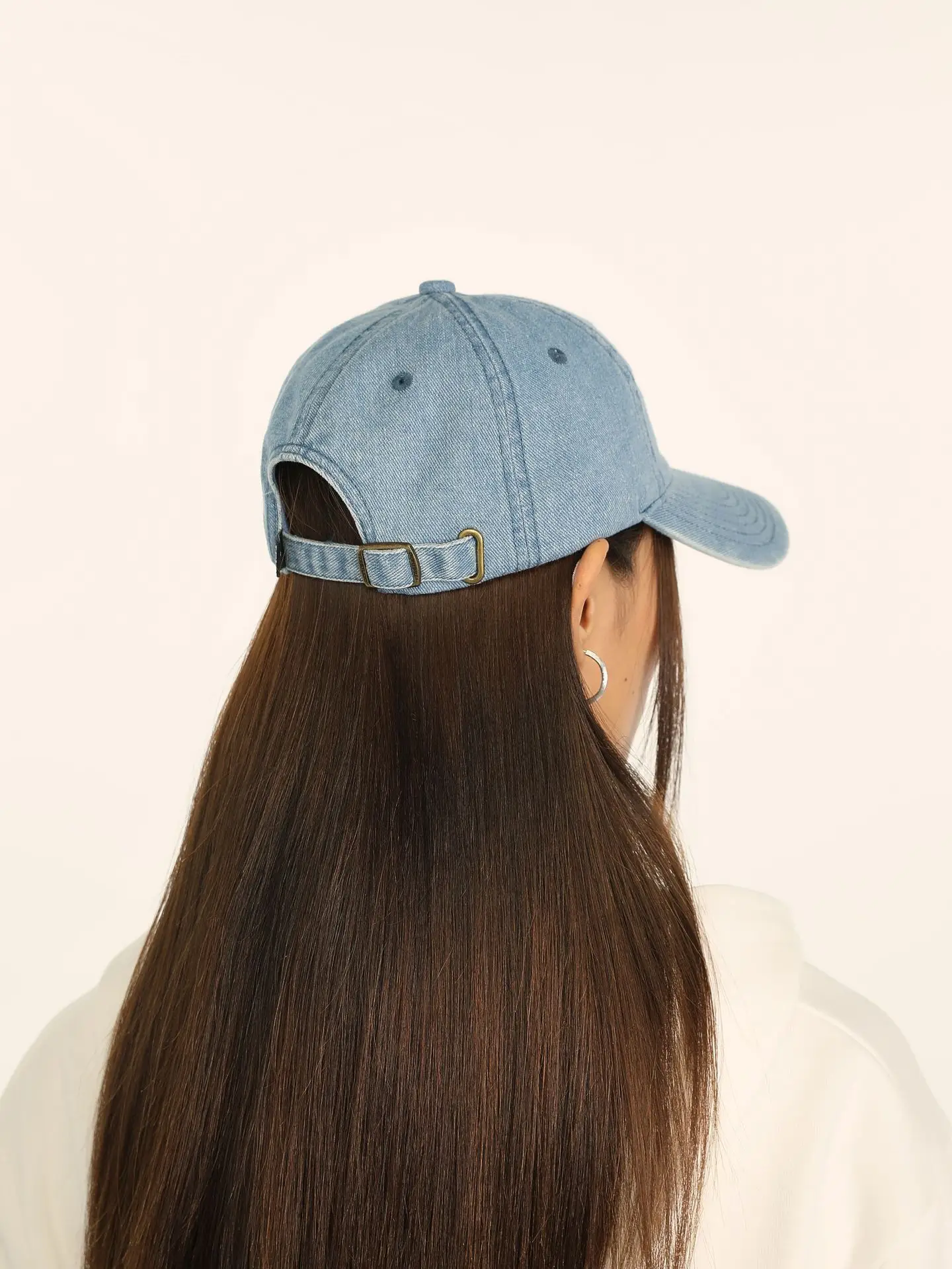 Women Bear Denim Cap 2026 Wide Brim Couple Style — feature 16