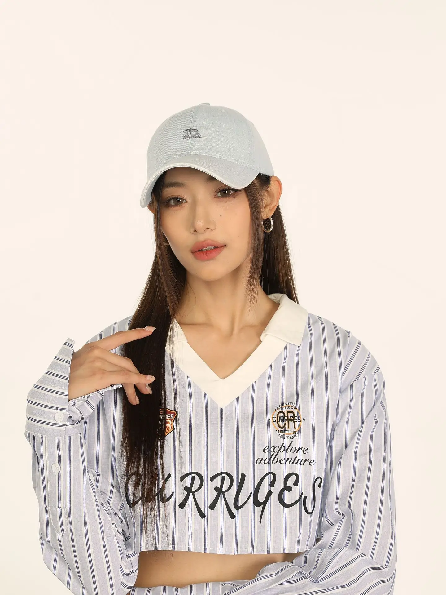 Women Bear Denim Cap 2026 Wide Brim Couple Style — feature 18