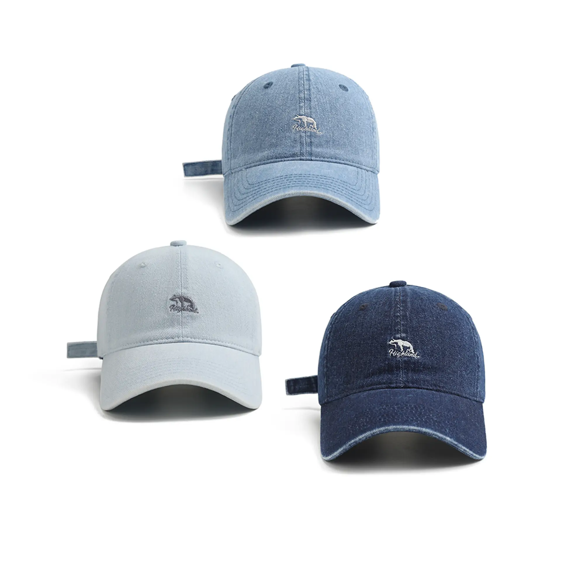 Women Bear Denim Cap 2026 Wide Brim Couple Style — feature 6