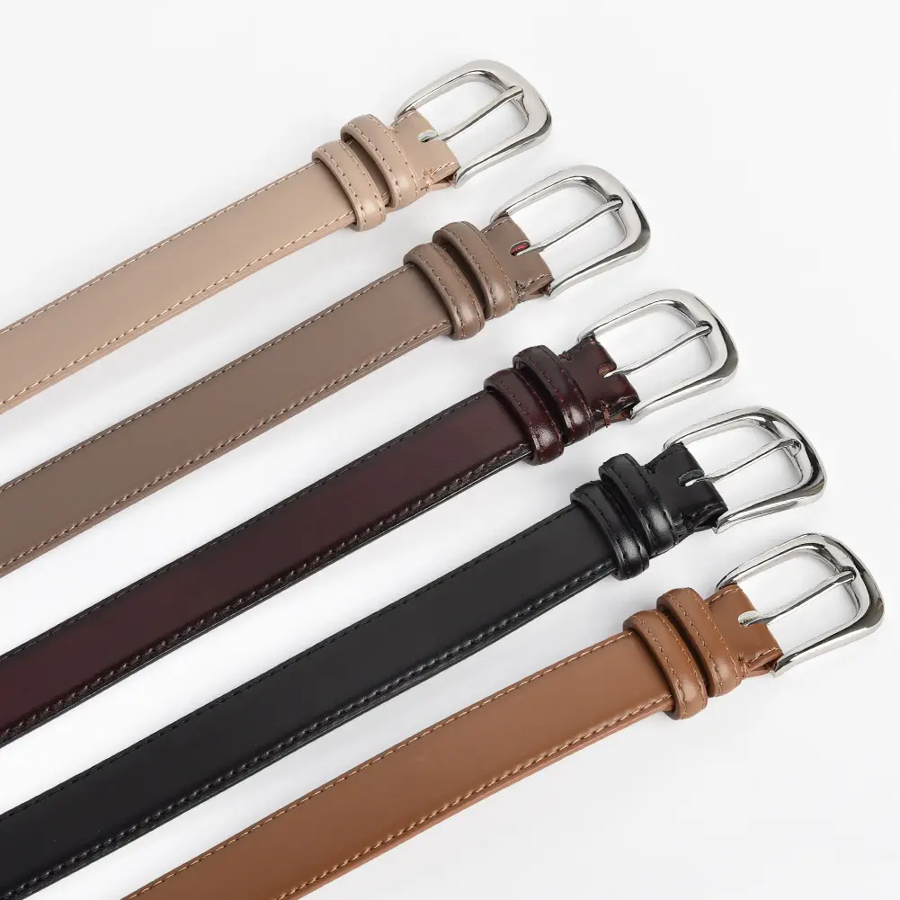 Women Genuine Leather Belt Brown Wide Decorative Belt - Image 7