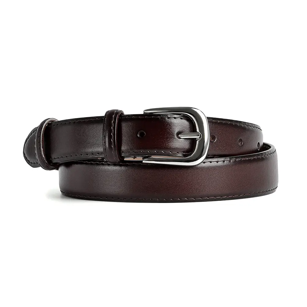 Women Genuine Leather Belt Brown Wide Decorative Belt - Image 10