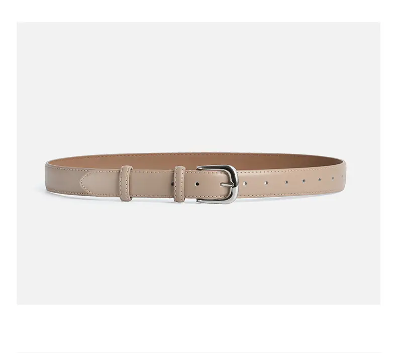 Women Genuine Leather Belt Brown Wide Decorative Belt β feature 11