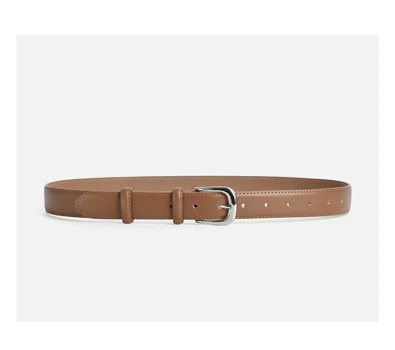 Women Genuine Leather Belt Brown Wide Decorative Belt β feature 8