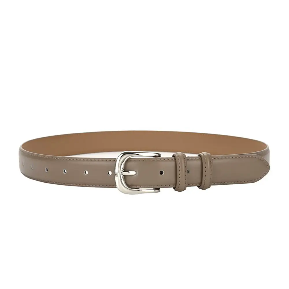 Women Genuine Leather Belt Brown Wide Decorative Belt - Image 3