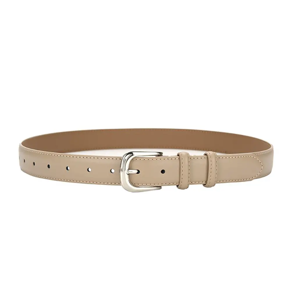 Women Genuine Leather Belt Brown Wide Decorative Belt - Image 5