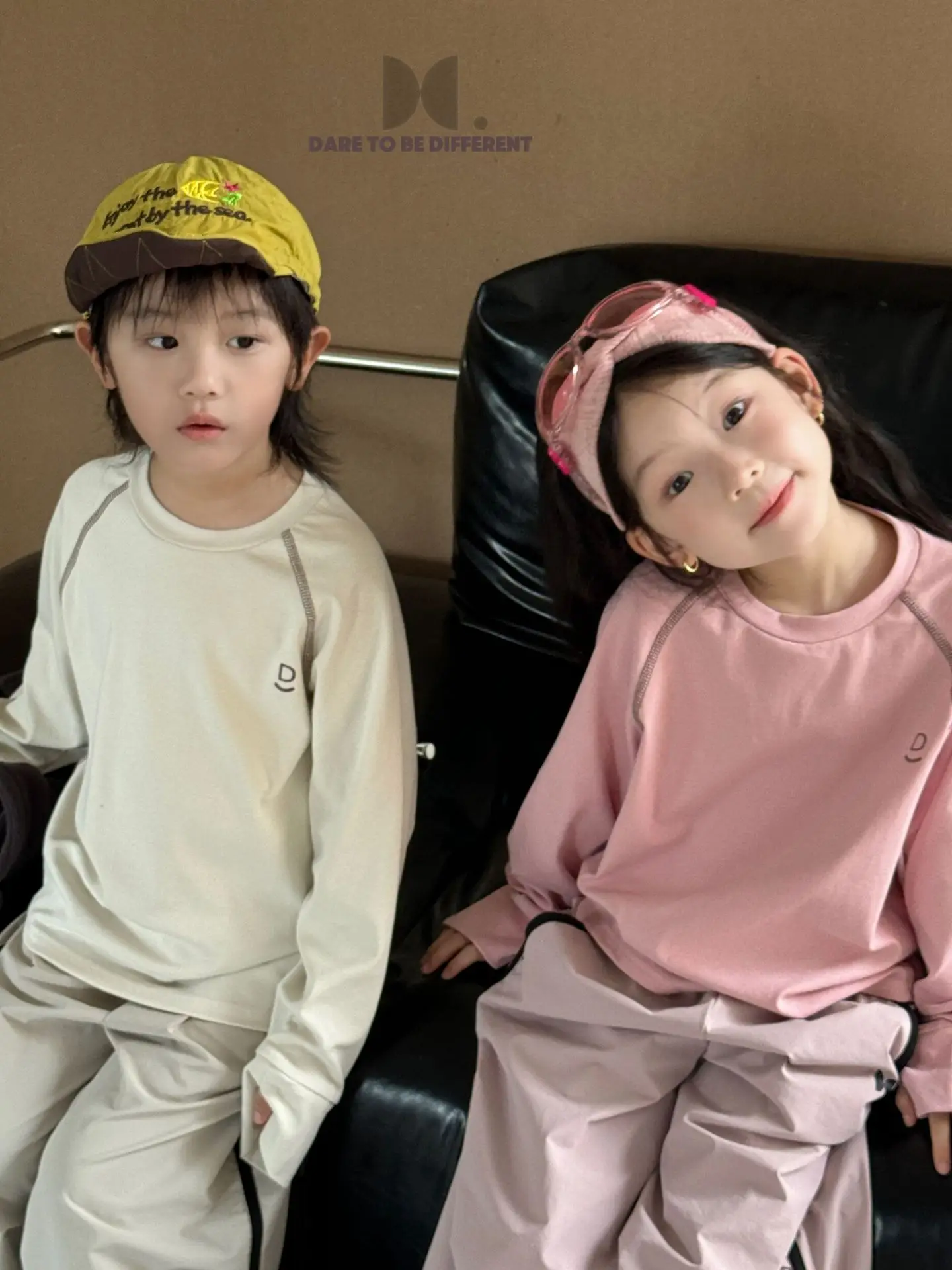 Kids Matching T-Shirt Set Spring Autumn Raglan Sleeve Bottoming - Image 8