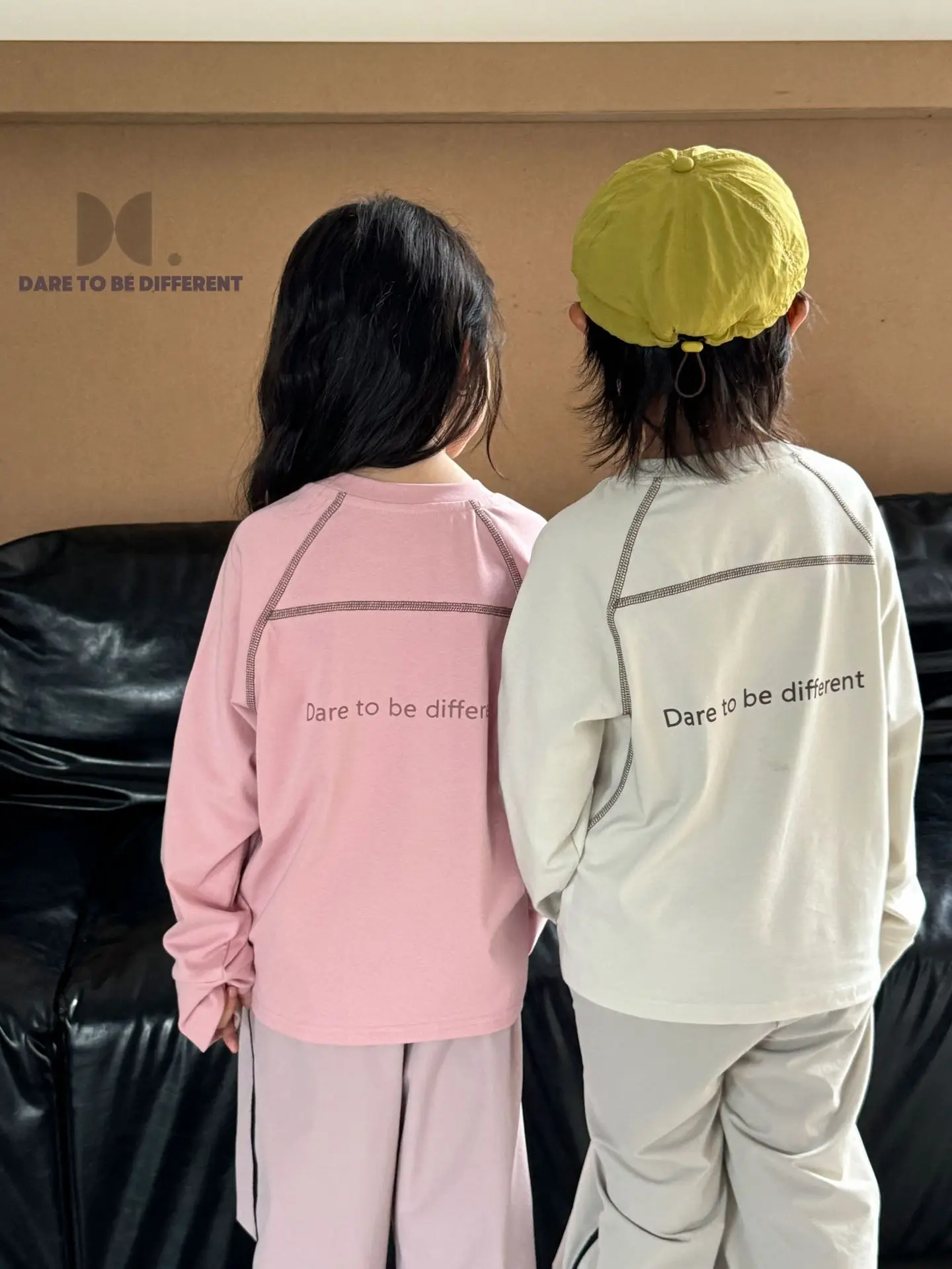 Kids Matching T-Shirt Set Spring Autumn Raglan Sleeve Bottoming - Image 9