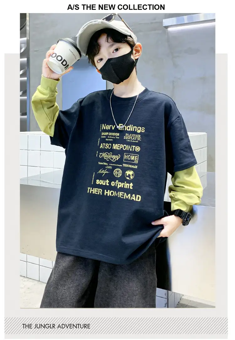 Children's Cool T-Shirt Navy Blue Spring 2026 — feature 7