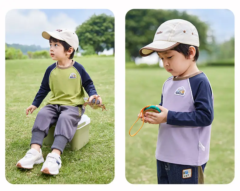 Boys' Base Layer Shirt Baby Spring Top Long Sleeve T-Shirt — feature 22