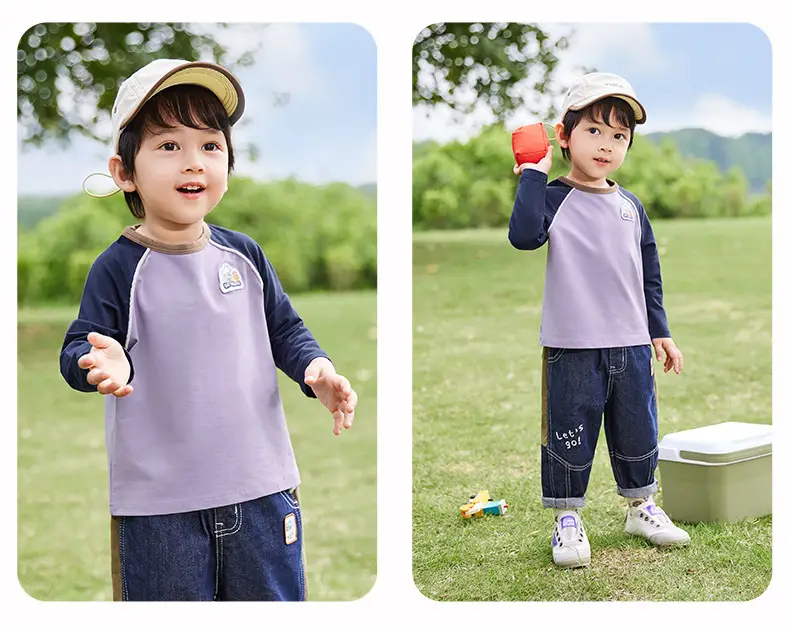 Boys' Base Layer Shirt Baby Spring Top Long Sleeve T-Shirt — feature 24