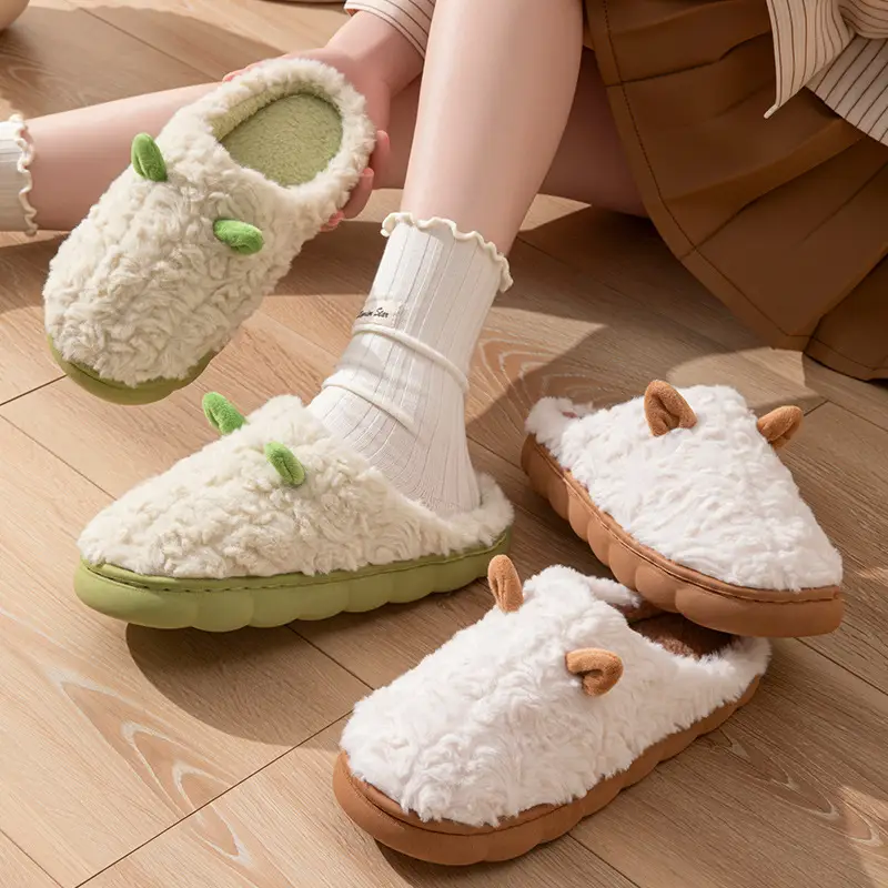 Cross-Border Cotton Slippers for Women Autumn Winter Stain Resistant - Image 8