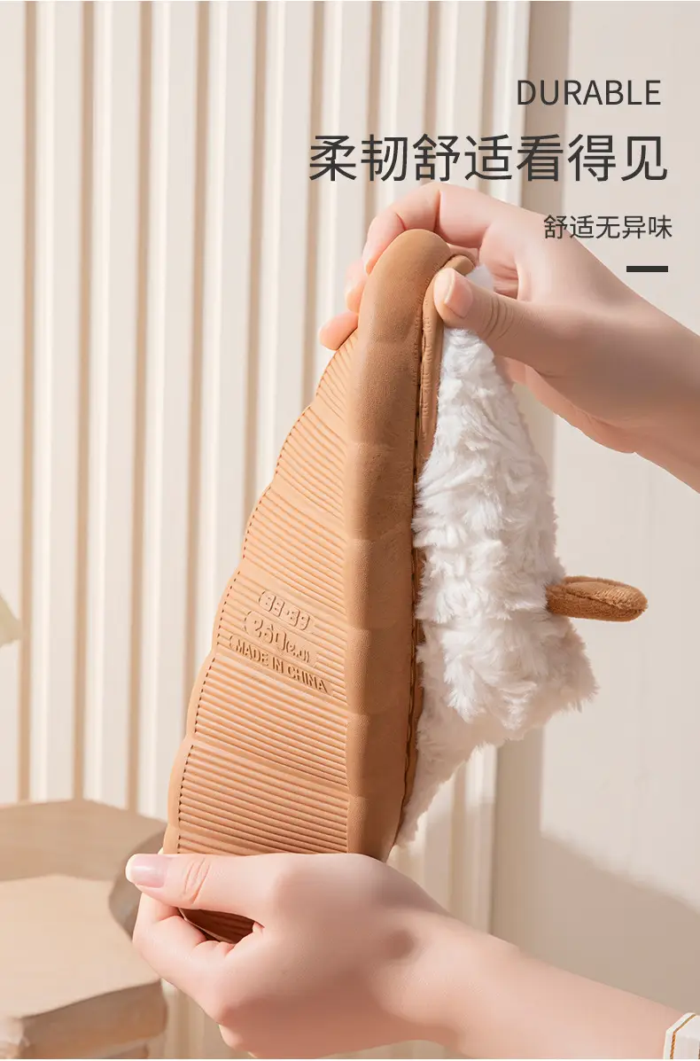 Cross-Border Cotton Slippers for Women Autumn Winter Stain Resistant — feature 10