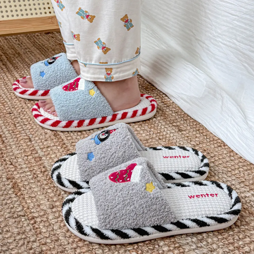 Linen Slippers for Women, Spring and Autumn, Breathable, Sweat-Absorbent, Home Indoor, Non-Slip, Silent, Korean Style, Cotton and Linen Slippers for Girls - Image 8
