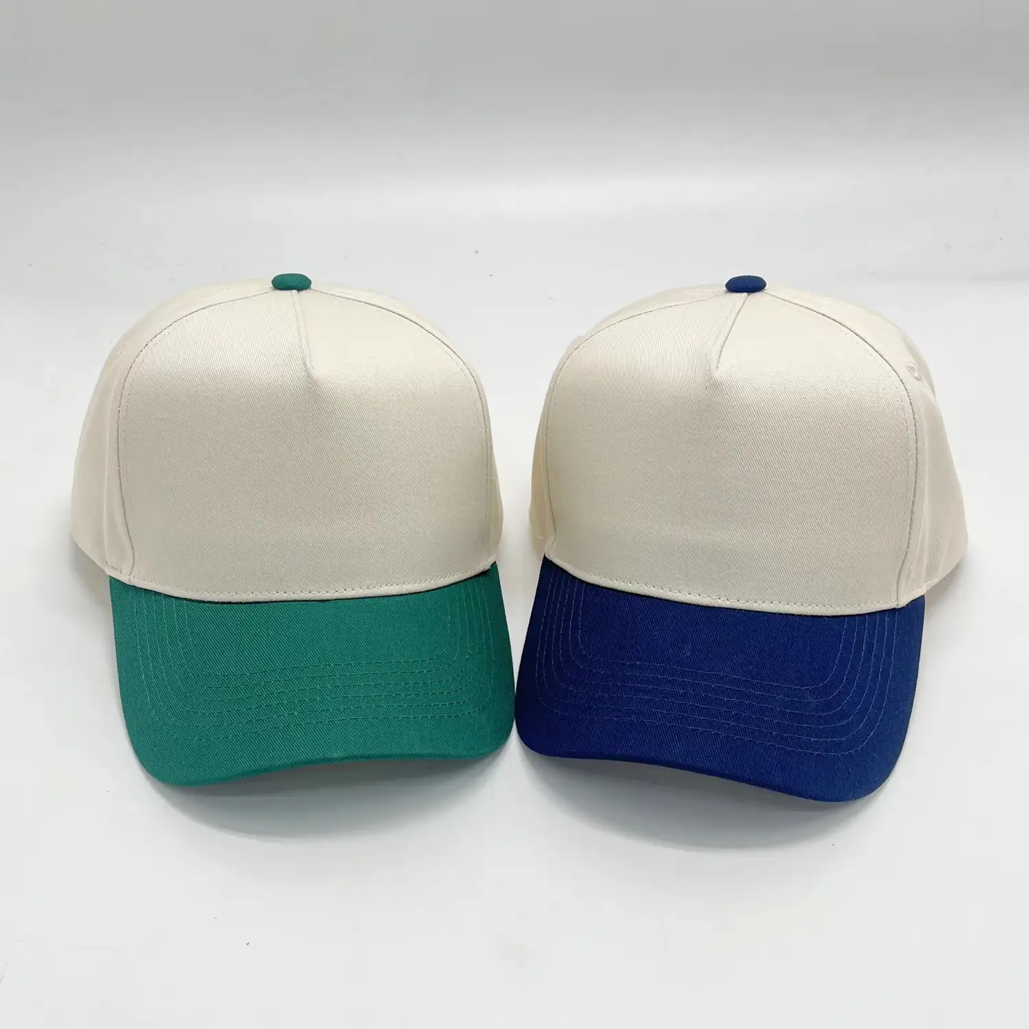 Navy White Cross-Border Trucker Hat with Gold Embroidery - Image 13