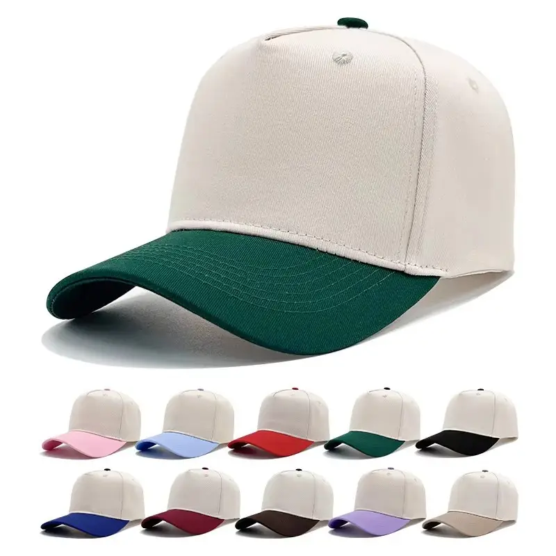 Navy White Cross-Border Trucker Hat with Gold Embroidery - Image 14