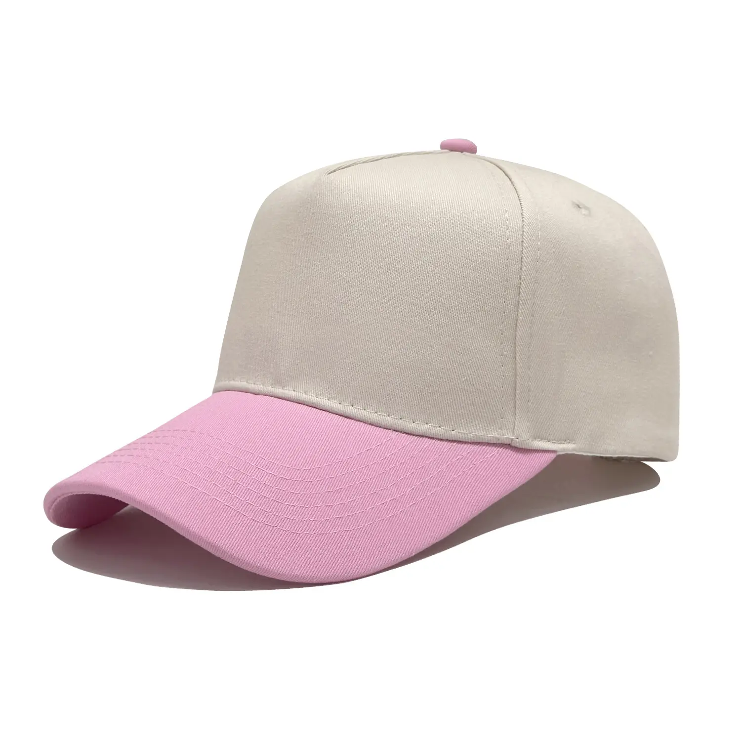 Navy White Cross-Border Trucker Hat with Gold Embroidery - Image 3