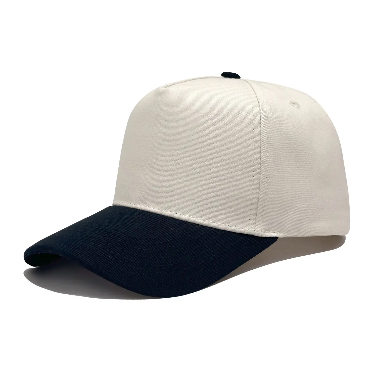 Navy White Cross-Border Trucker Hat with Gold Embroidery - Image 6