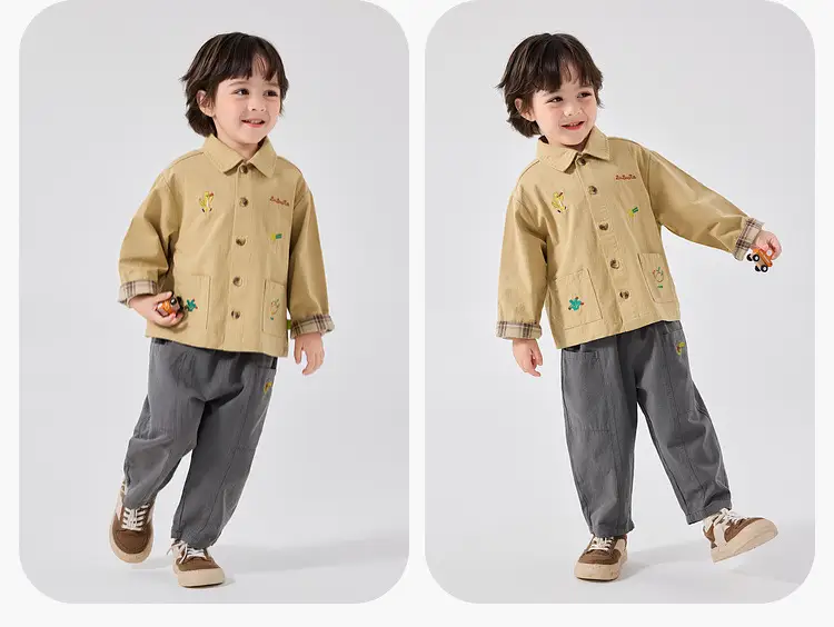 Kids Windbreaker Jacket Yellow Cream Raglan Sleeve T-Shirt — feature 11