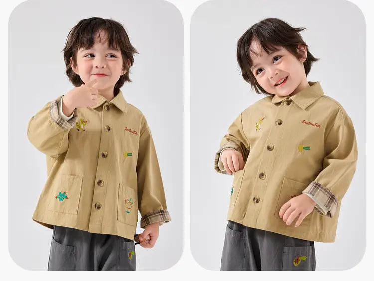 Kids Windbreaker Jacket Yellow Cream Raglan Sleeve T-Shirt — feature 13