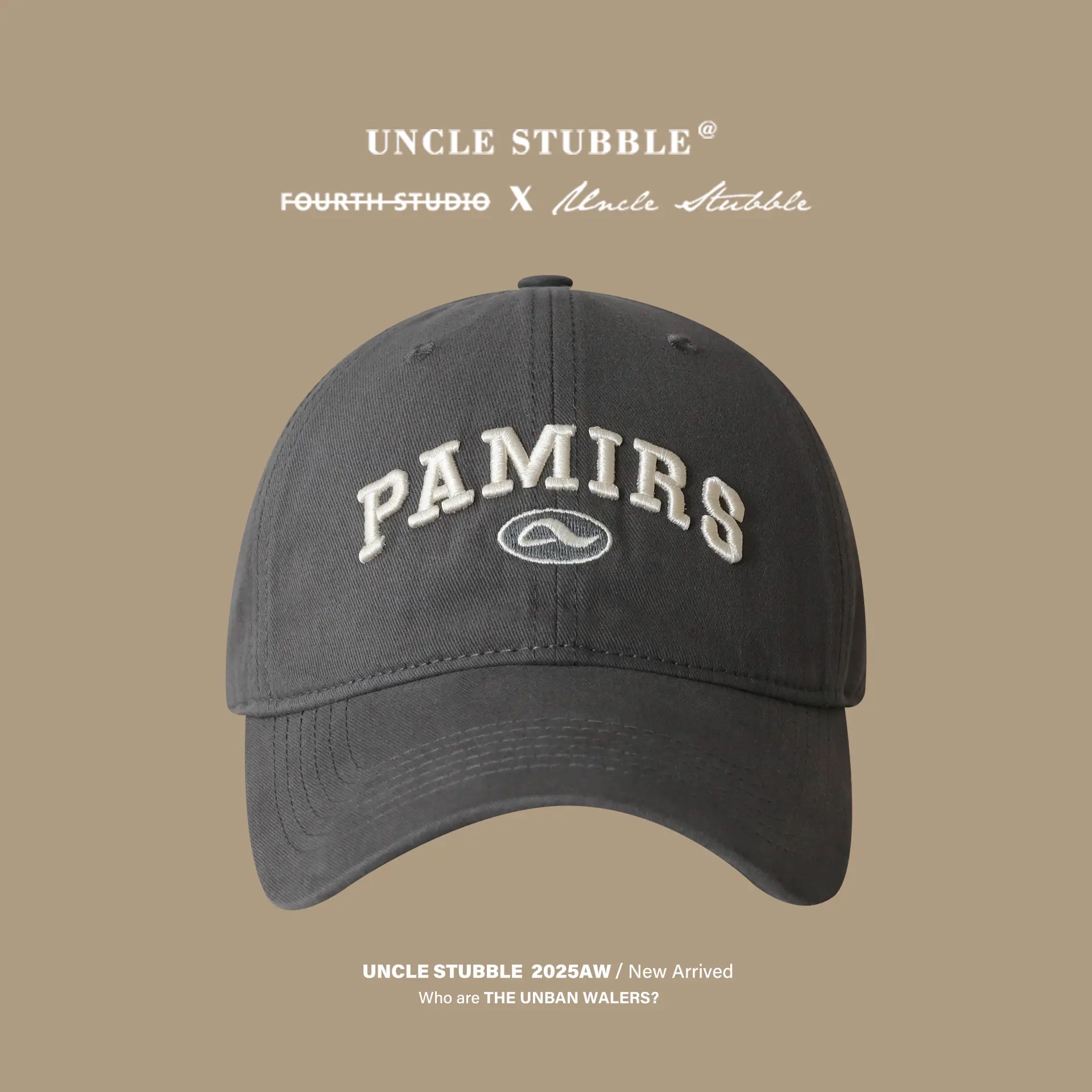 Uncle Stubble Navy Blue Baseball Cap with "Pamire" Embroidery - Image 4
