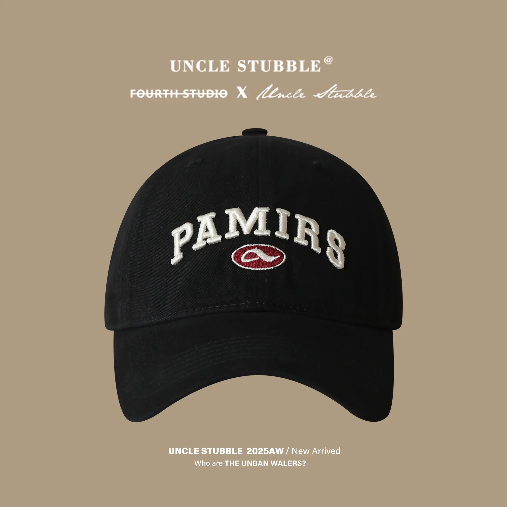 Uncle Stubble Navy Blue Baseball Cap with "Pamire" Embroidery - Image 6