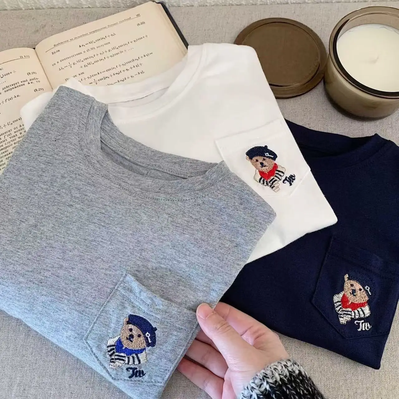 White Baby Long Sleeve T-Shirt for Boys Girls Spring Fall Kids — feature 4