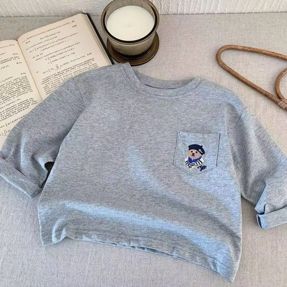 White Baby Long Sleeve T-Shirt for Boys Girls Spring Fall Kids - Image 2