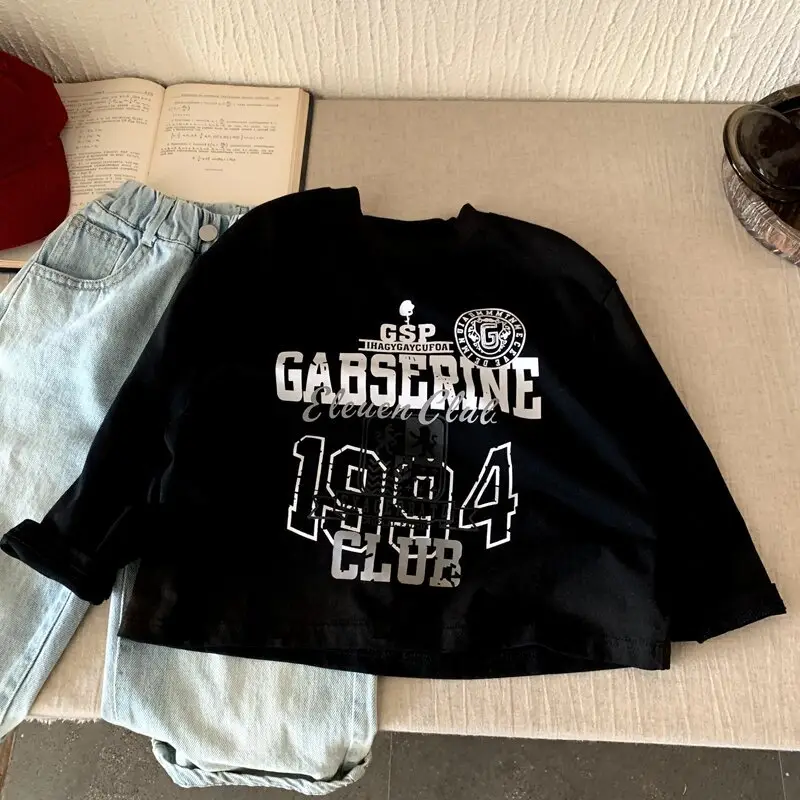 2025 Boys Printed Sweatshirt Black 1984 Club - Image 2
