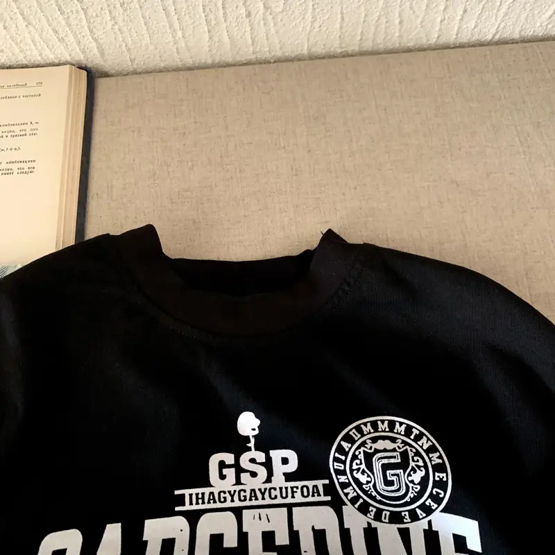 2025 Boys Printed Sweatshirt Black 1984 Club - Image 3