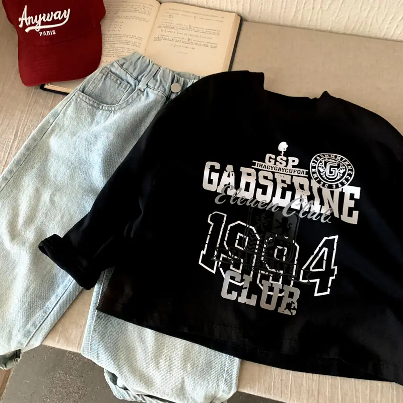 2025 Boys Printed Sweatshirt Black 1984 Club — feature 5