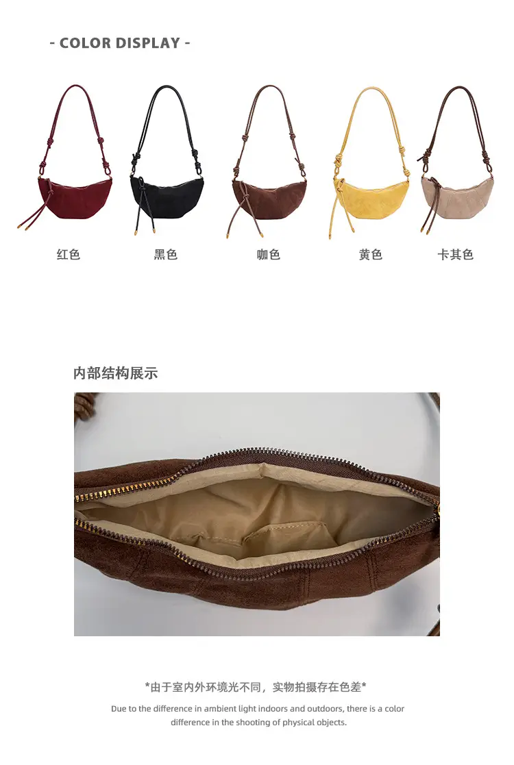 Korean Style Frosted Underarm Bag Women Yellow — feature 5