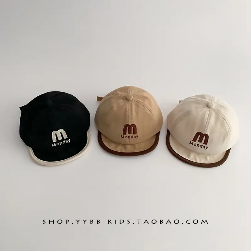 Korean Trendy Letter Kids Hats Warm Windproof Baseball Caps - Image 9