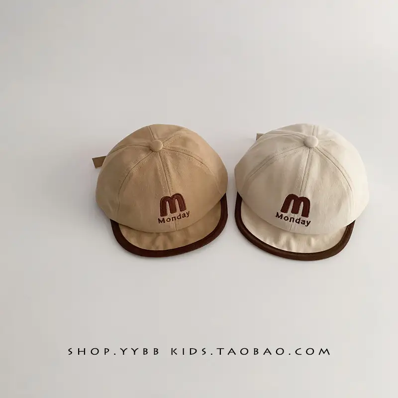 Korean Trendy Letter Kids Hats Warm Windproof Baseball Caps - Image 10