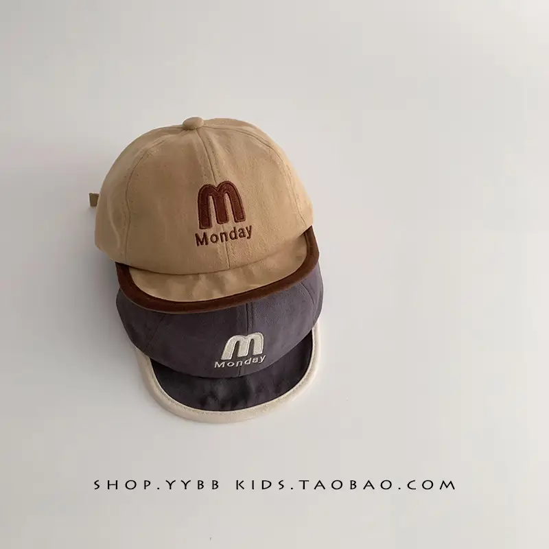 Korean Trendy Letter Kids Hats Warm Windproof Baseball Caps - Image 11