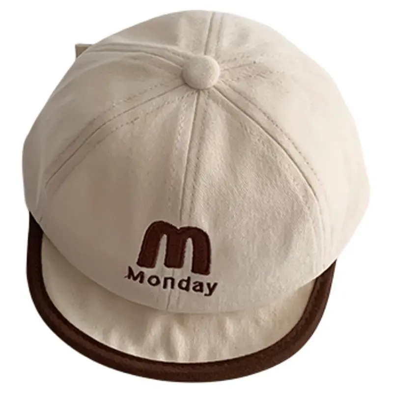 Korean Trendy Letter Kids Hats Warm Windproof Baseball Caps - Image 12