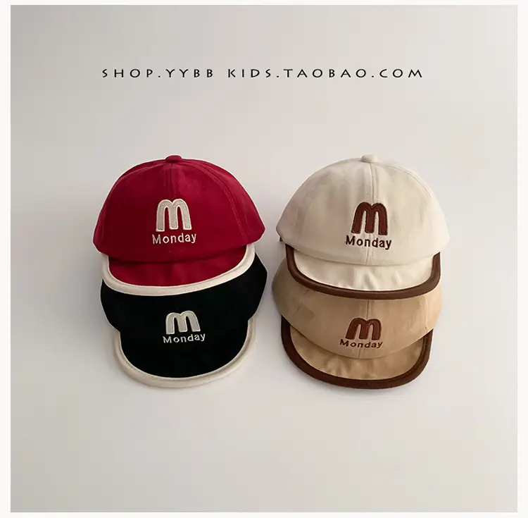 Korean Trendy Letter Kids Hats Warm Windproof Baseball Caps — feature 1