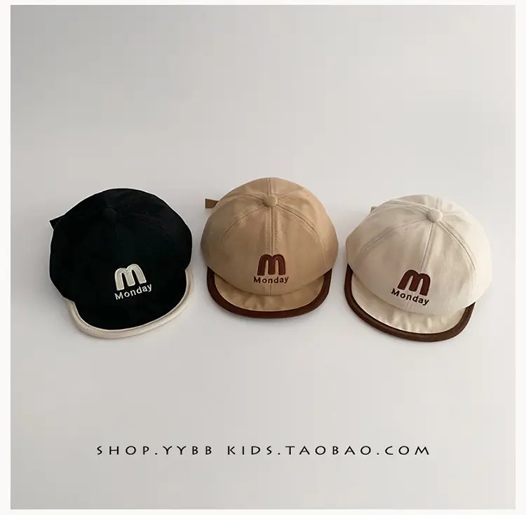 Korean Trendy Letter Kids Hats Warm Windproof Baseball Caps — feature 2
