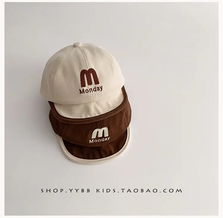 Korean Trendy Letter Kids Hats Warm Windproof Baseball Caps — feature 8