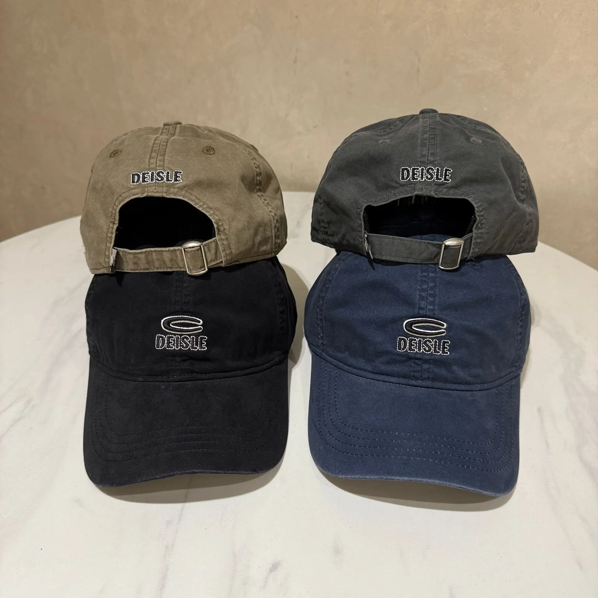 Black Korean Style Baseball Cap for Women with Embroidery - Image 7