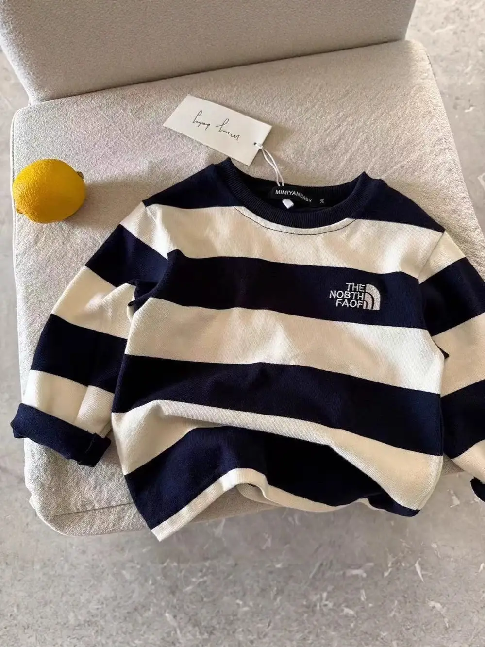 Children Striped T-Shirt Boys Cotton Medium Autumn 2025 - Image 8