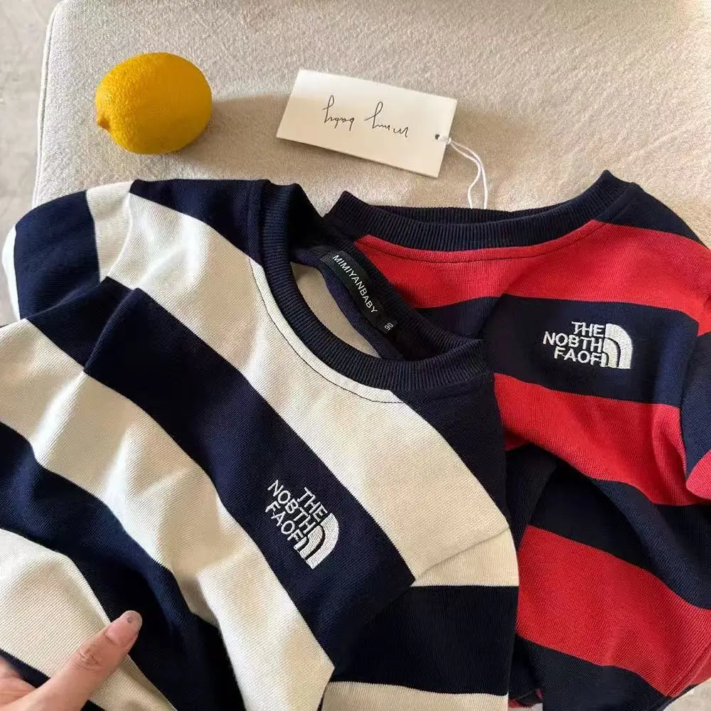 Children Striped T-Shirt Boys Cotton Medium Autumn 2025 — feature 2