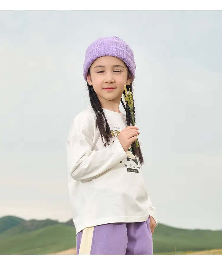 Cotton Long Sleeve T-Shirt Set for Kids Boys Girls — feature 19