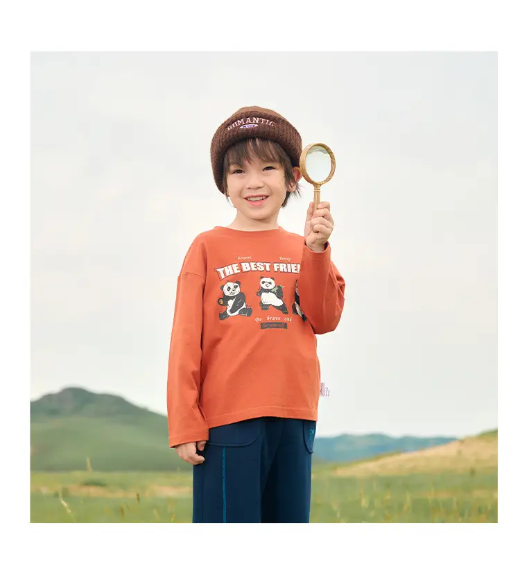 Cotton Long Sleeve T-Shirt Set for Kids Boys Girls — feature 22
