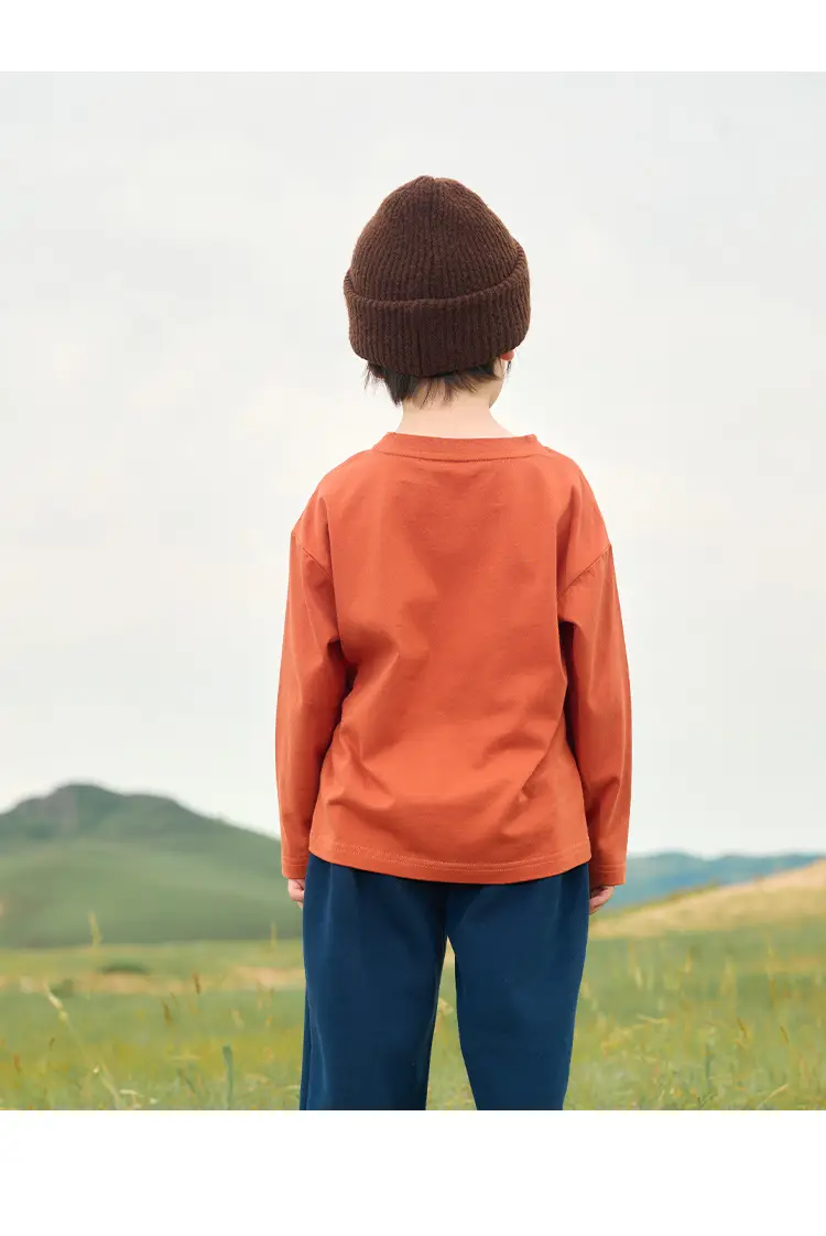 Cotton Long Sleeve T-Shirt Set for Kids Boys Girls — feature 24