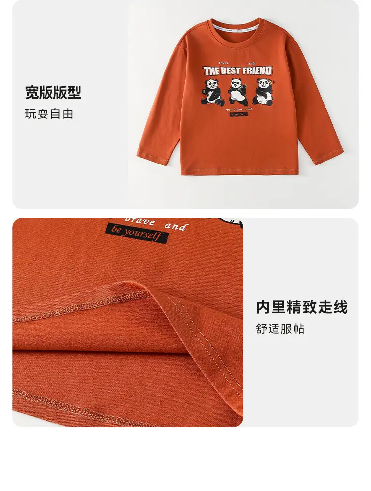 Cotton Long Sleeve T-Shirt Set for Kids Boys Girls — feature 27