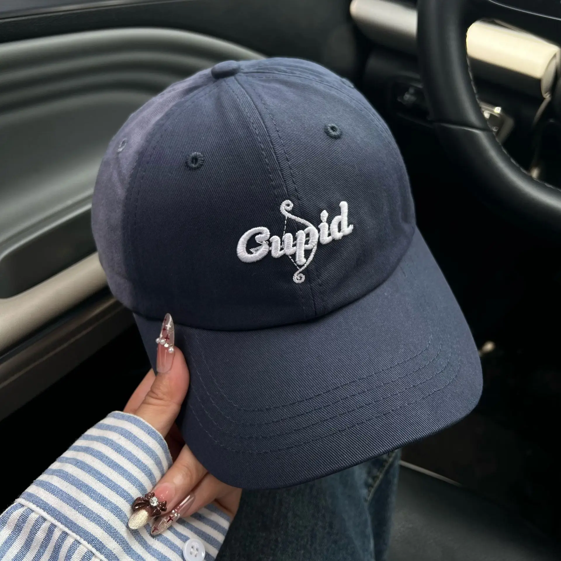 2025 Korean Style Pink Duckbill Cap for Women