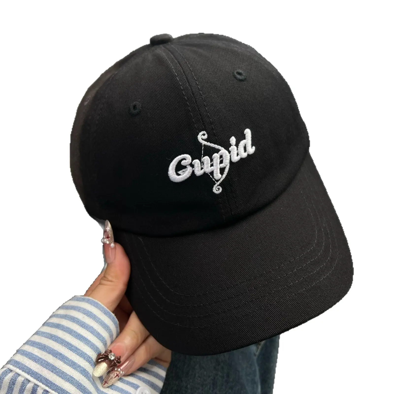 2025 Korean Style Pink Duckbill Cap for Women